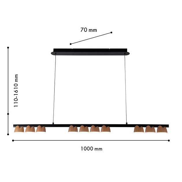 Подвесная светодиодная люстра Favourite Interline 4266-10P изображение 2 Подвесная светодиодная люстра Favourite Interline 4266-10P Фото № 2
