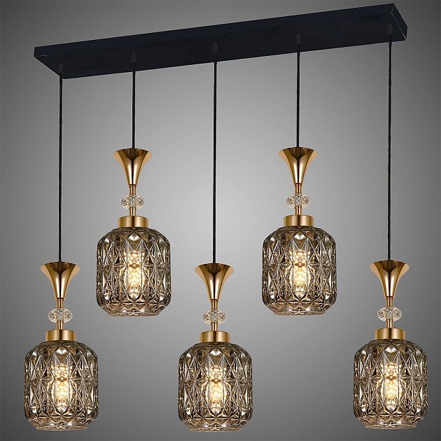 Подвесной светильник Reluce 02003-0.9-05L Smoke Фото № 3