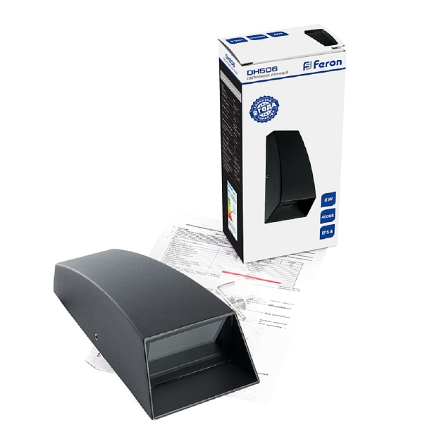 Уличный настенный светодиодный светильник Feron Дели DH506 48364 Фото № 6