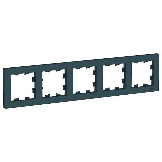 Рамка 5-постовая Schneider Electric AtlasDesign изумруд ATN000805 Фото № 