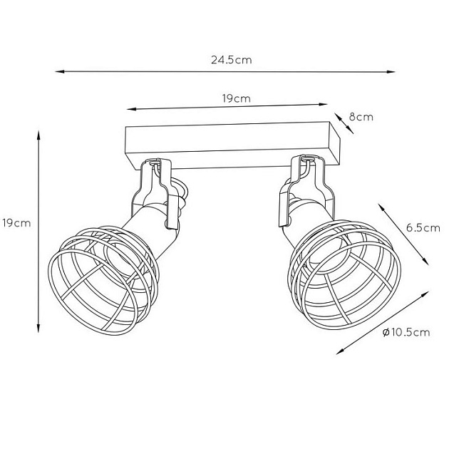 Спот Lucide Paulien 08927/02/66 Фото № 2
