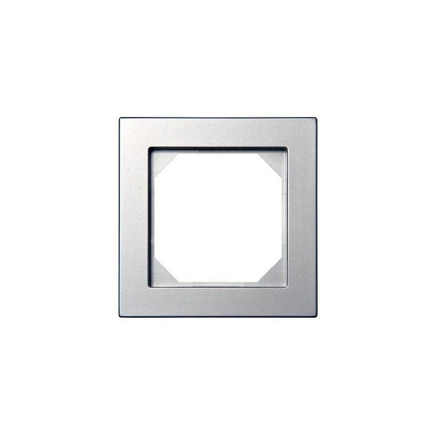 Рамка 1-постовая Liregus Epsilon серебро 28-186 Фото № 