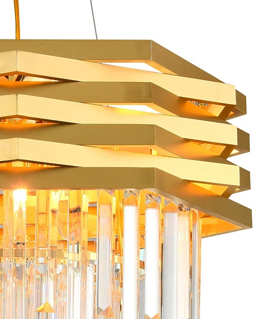 Подвесная люстра Natali Kovaltseva Spear 76013/10C Gold изображение 3 Подвесная люстра Natali Kovaltseva Spear 76013/10C Gold Фото № 3