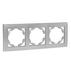 Валенсия Рамка 3-местная сталь EKF EWM-G-303-30
