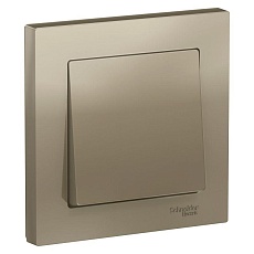 Выключатель одноклавишный Schneider Electric AtlasDesign 10A 250V шампань ATN000512