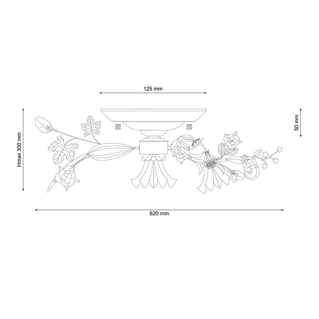 Потолочная люстра Lucia Tucci Fiori Di Rose 109.3.1 изображение 2 Потолочная люстра Lucia Tucci Fiori Di Rose 109.3.1 Фото № 2