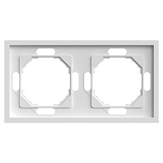Рамка 2-постовая Stekker Эмили белый фарфор PFR00-5002-01 49885