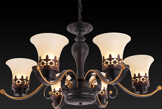 Подвесная люстра Toplight Florence TL7490D-06BL изображение 3 Подвесная люстра Toplight Florence TL7490D-06BL Фото № 3
