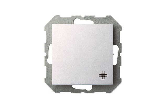 Переключатель перекрестный Liregus Epsilon серебро 28-178 Фото № 3