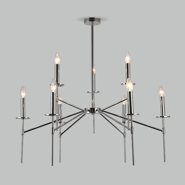 Потолочная люстра Eurosvet 60142/9 хром Фото № 