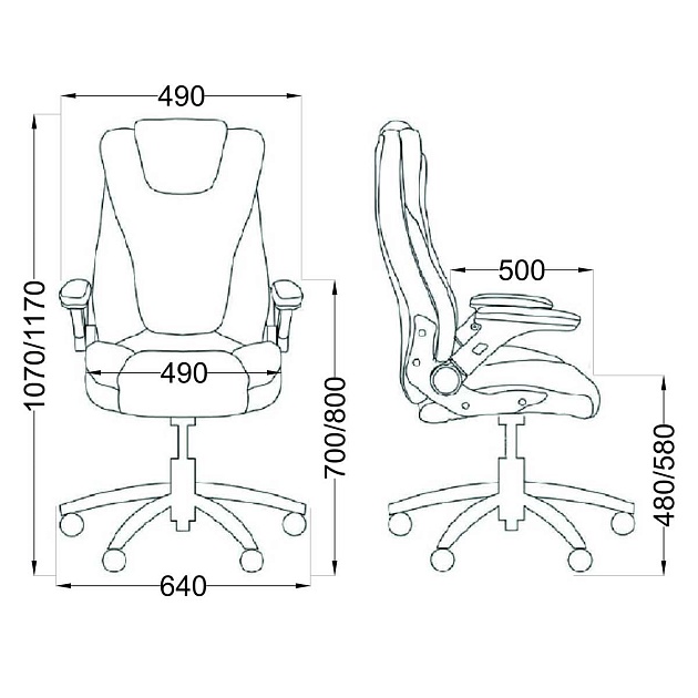 Кресло руководителя AksHome Galio бежевый, велюр 86373 Фото № 2