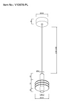 Подвесной светодиодный светильник Moderli Sylv V10878-PL 1