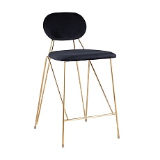 Полубарный стул Stool Group Элис вельвет темно-синий FDC8001 MIDNIGHT BLUE FUT-78