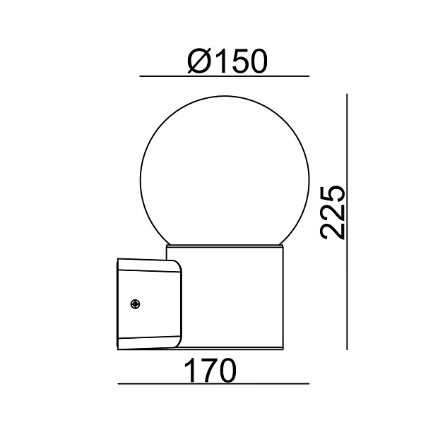Уличный настенный светильник Escada 30001W/01 Фото № 2