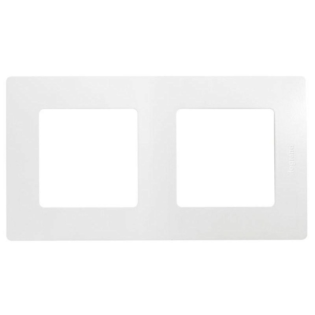 Рамка 2-постовая Legrand Etika белая 672502 Фото № 