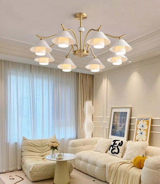 Подвесная люстра Romatti Kobo Damian L6329-8 изображение 3 Подвесная люстра Romatti Kobo Damian L6329-8 Фото № 3