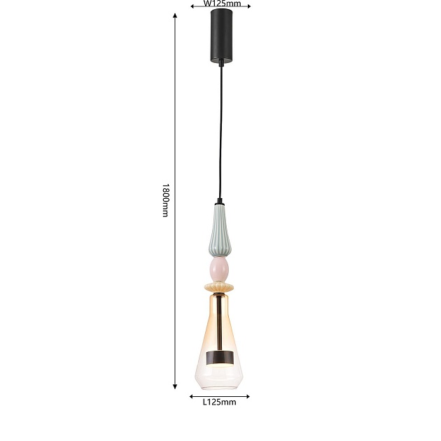 Подвесной светодиодный светильник Favourite Dolci 4465-1P изображение 2 Подвесной светодиодный светильник Favourite Dolci 4465-1P Фото № 2