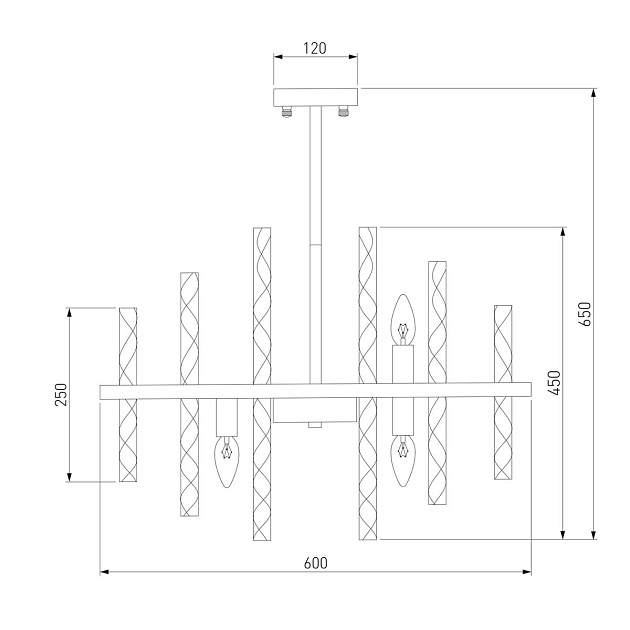 Подвесная люстра Bogates Hollis 368/9 Smart изображение 3 Подвесная люстра Bogates Hollis 368/9 Smart Фото № 3