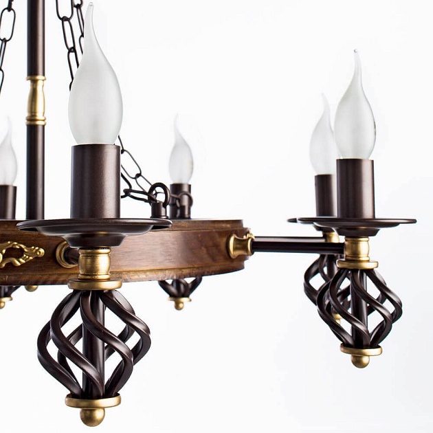 Подвесная люстра Arte Lamp Cartwheel A4550LM-8CK Фото № 4