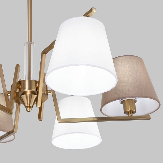 Потолочная люстра Eurosvet Ozark 60149/6 латунь изображение 3 Потолочная люстра Eurosvet Ozark 60149/6 латунь Фото № 3