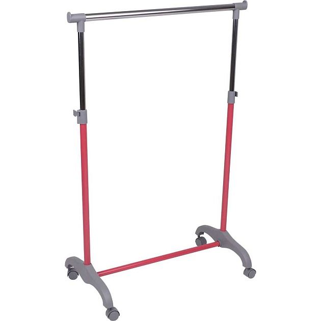 Гардеробная вешалка AksHome Mix на колесах, розовый, металл 77670 Фото № 