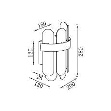 Настенный светильник Vele Luce Fantasma VL3195W02 4