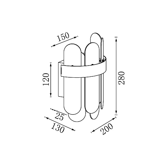 Настенный светильник Vele Luce Fantasma VL3195W02 Фото № 5
