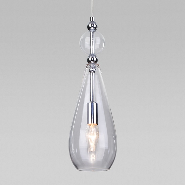 Подвесной светильник Eurosvet Ilario 50202/1 прозрачный изображение Подвесной светильник Eurosvet Ilario 50202/1 прозрачный Фото №