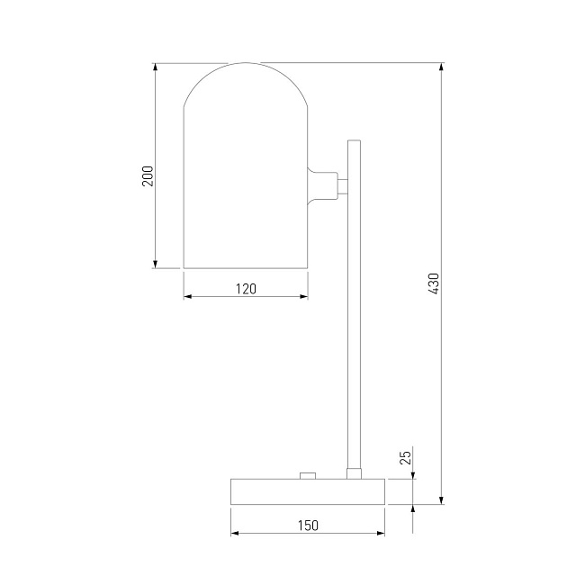 Настольная лампа Eurosvet Bambola 01164/1 латунь Фото № 2