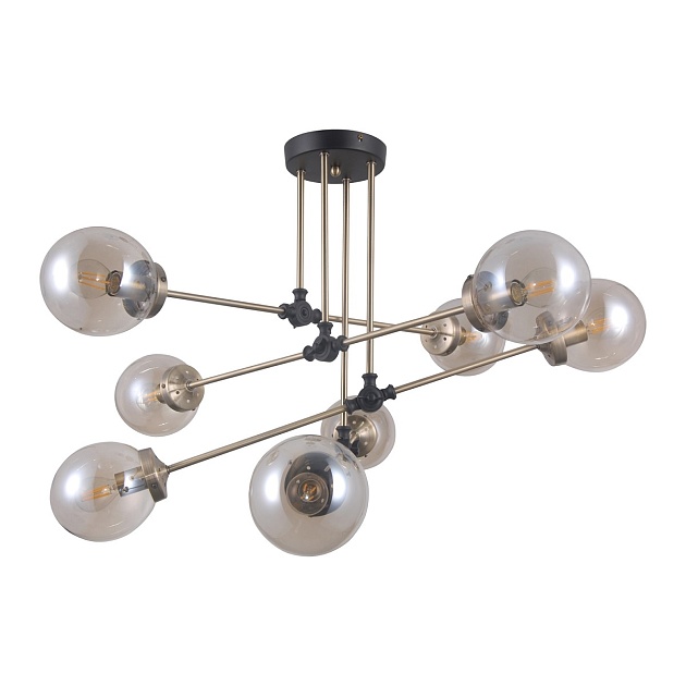 Потолочная люстра Gerhort G71162/8BK+AB AMB Фото № 