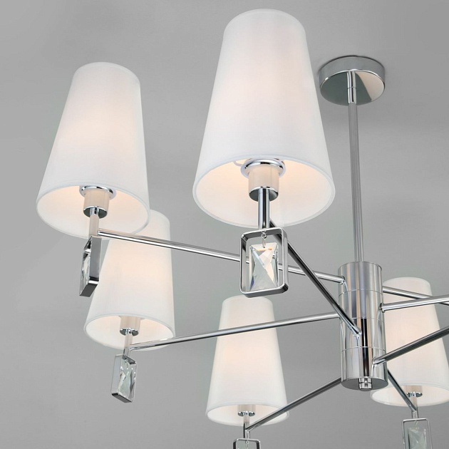 Подвесная люстра Eurosvet Milazzo 60137/8 хром изображение 4 Подвесная люстра Eurosvet Milazzo 60137/8 хром Фото № 4