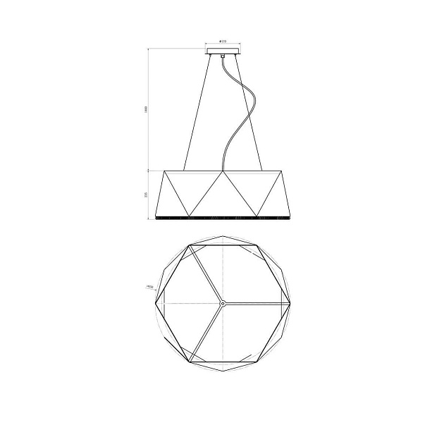 Подвесной светильник Lucia Tucci 4670.9 Black изображение 2 Подвесной светильник Lucia Tucci 4670.9 Black Фото № 2