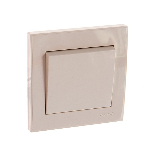 Выключатель Lezard Rain кремовый 703-0303-100 изображение Выключатель Lezard Rain кремовый 703-0303-100 Фото №