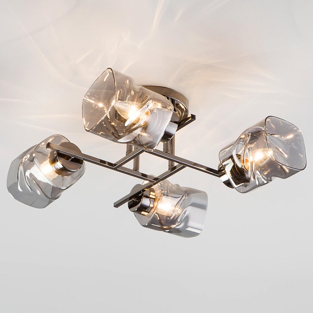 Потолочная люстра Eurosvet Hilari 30165/4 черный жемчуг Фото № 4