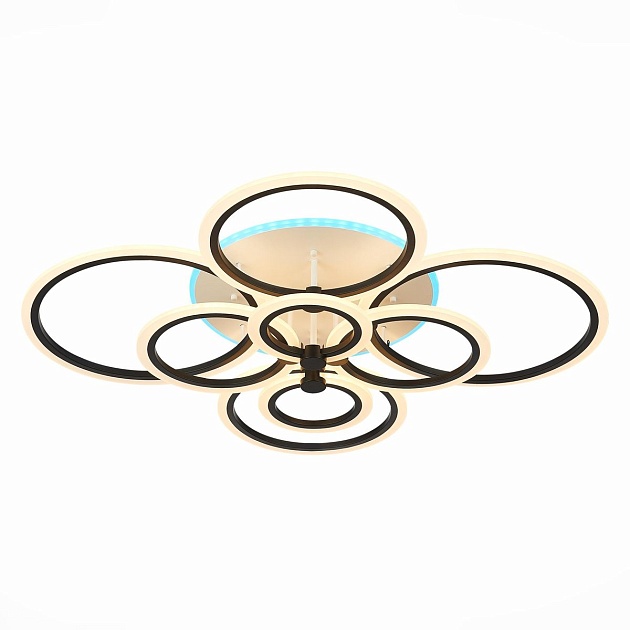 Потолочная светодиодная люстра Evoled Cerina SLE500542-08RGB изображение Потолочная светодиодная люстра Evoled Cerina SLE500542-08RGB Фото №