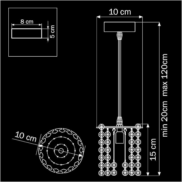 Подвесной светильник Lightstar Cristallo 795312 изображение 3 Подвесной светильник Lightstar Cristallo 795312 Фото № 3