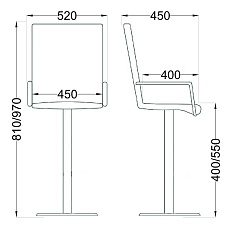 Поворотное кресло AksHome Rosio черный, экокожа 45375 1