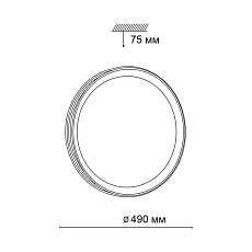 Настенно-потолочный светодиодный светильник Sonex Pale Shiny 3049/EL 4