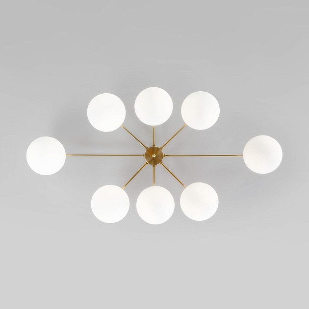 Потолочная люстра Eurosvet Opaline 70220/8 латунь изображение 4 Потолочная люстра Eurosvet Opaline 70220/8 латунь Фото № 4