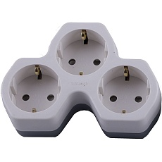 Разветвитель сетевой Stekker 3гн с/з ADP16-13-20 32871