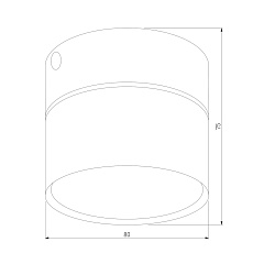 Потолочный светильник TK Lighting 6140 Space Black Gold 1