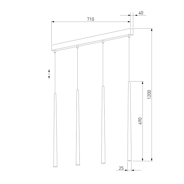 Подвесной светильник TK Lighting 6422 Piano Gold Фото № 2