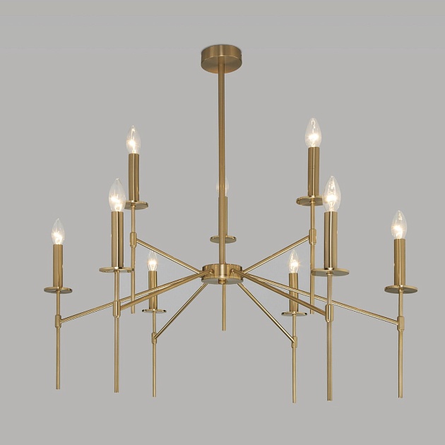 Потолочная люстра Eurosvet 60142/9 латунь Фото № 