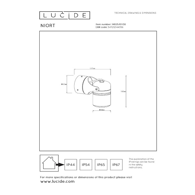 Спот Lucide NIORT 14825/01/30 изображение 2 Спот Lucide NIORT 14825/01/30 Фото № 2