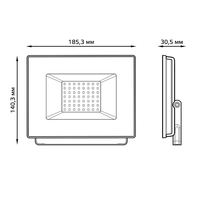 Прожектор светодиодный Gauss Elementary 50W 3000К 613527150 Фото № 4