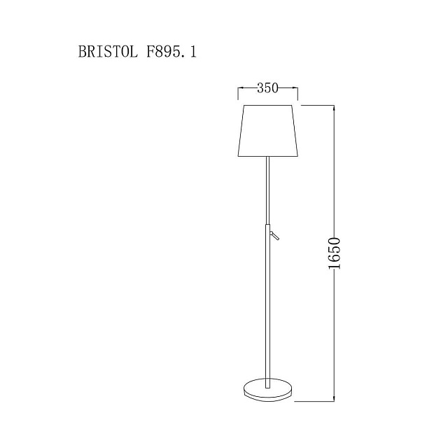 Торшер Lucia Tucci Bristol F895.1 Фото № 2