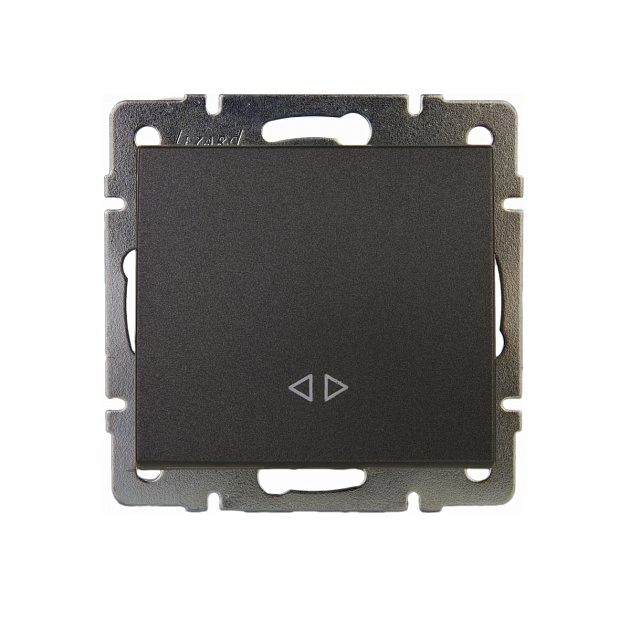 Выключатель промежуточный Lezard Rain черный 703-4188-107 Фото № 