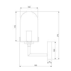 Бра Eurosvet Pluto 60156/1 хром 1
