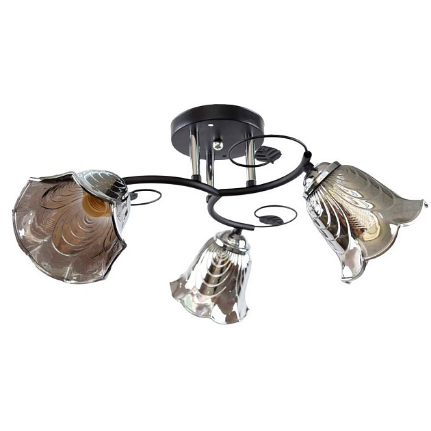 Потолочная люстра ЭкономСвет 12240/3BK+CR GR Фото № 