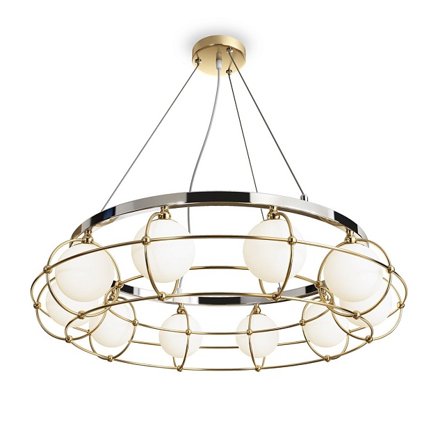 Подвесная люстра Maytoni Carcass MOD312PL-10GCH Фото № 